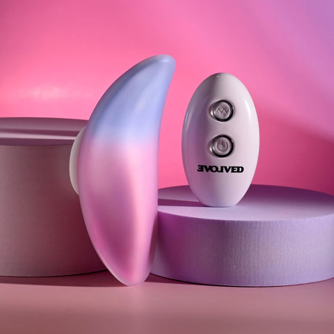 Evolved PARADISE PANTY 10.7cm Pink/Purple USB Rechargeable Vibrator Panty Vibrators