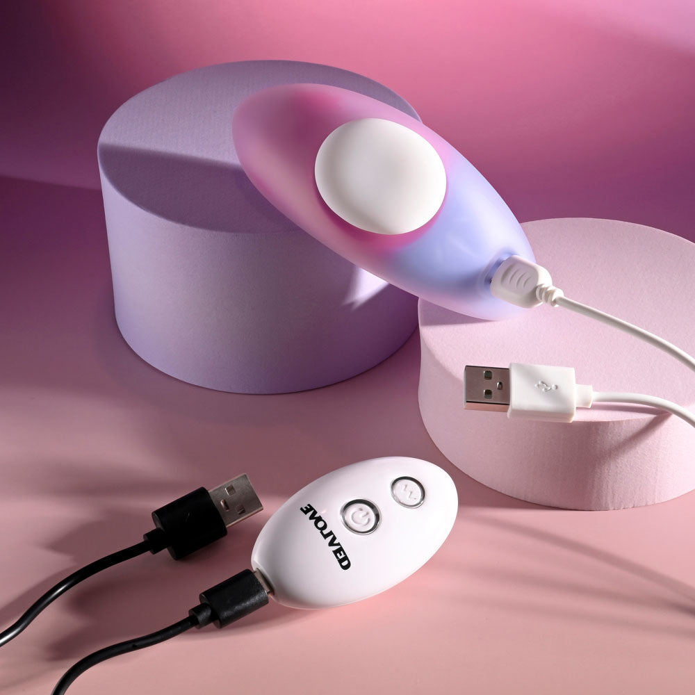 Evolved PARADISE PANTY 10.7cm Pink/Purple USB Rechargeable Vibrator STIMULATORS