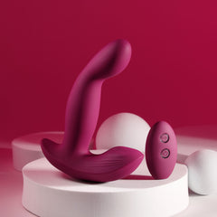 Evolved COME ON OVER Burgundy 15.9 cm USB Vibrator with Remote VIBRATORS