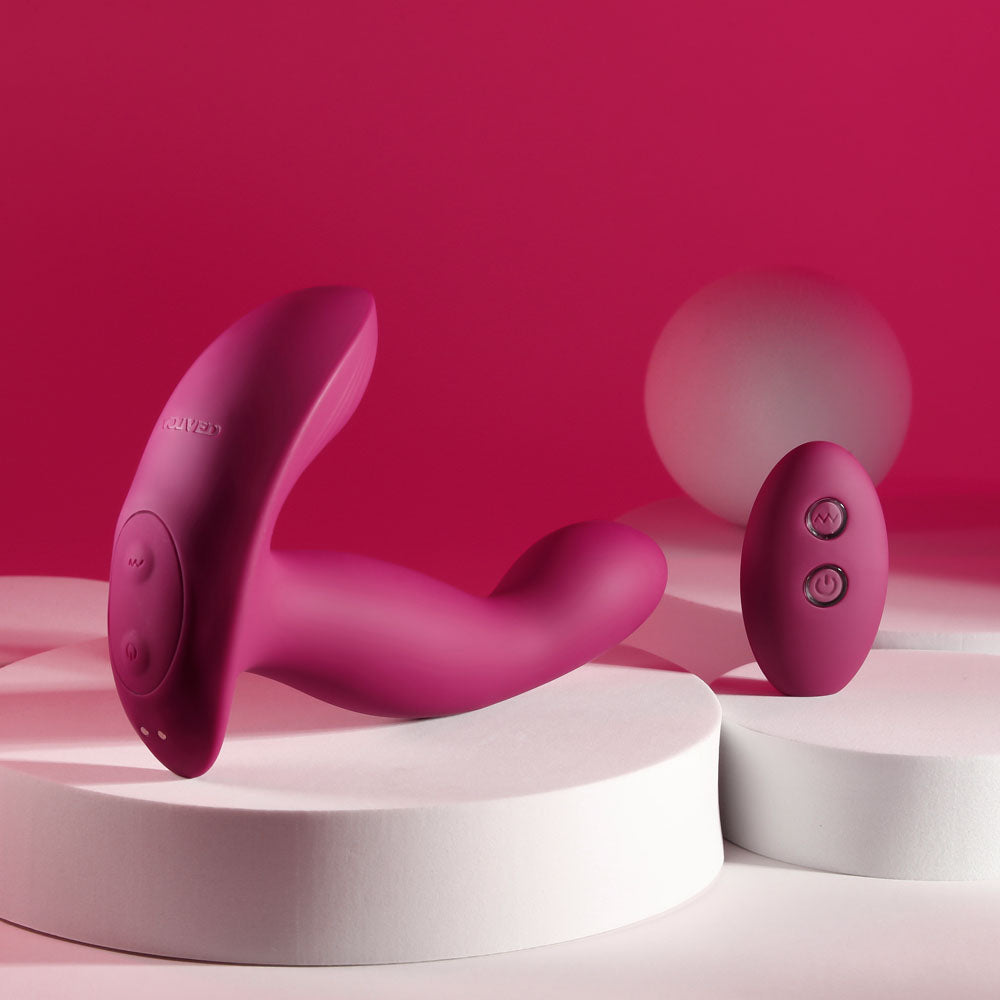 Evolved COME ON OVER Burgundy 15.9 cm USB Vibrator with Remote VIBRATORS