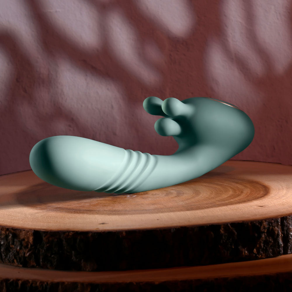 Evolved Thrust Into Ecstasy 21 cm Vibrator > Dildos > Thrusting Dildos