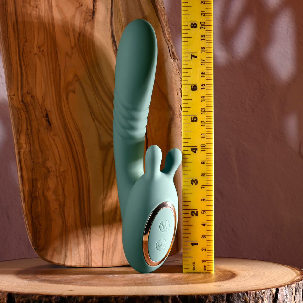 Evolved Thrust Into Ecstasy 21 cm Vibrator > Dildos > Thrusting Dildos