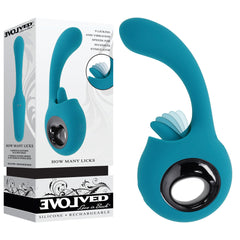 Evolved HOW MANY LICKS - Rechargeable Vibrator with Flicking Stimulator