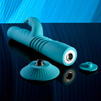 Evolved BUNNY HOP Teal 25.1 cm Thrusting Rabbit Vibrator > Vibrators > Ladies > Rabbit