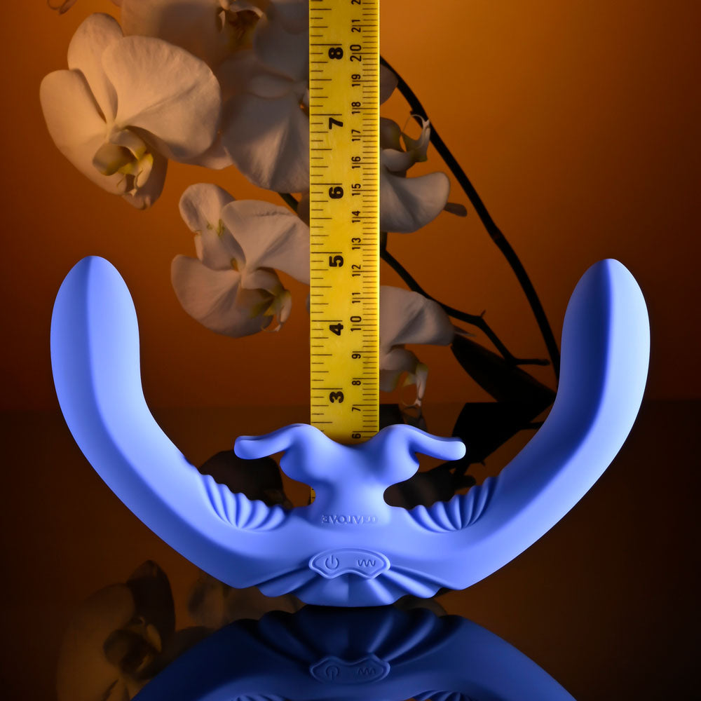 Evolved Lovebirds Double-Ended Rabbit Vibrator with Remote > Dildos > Double Dildos