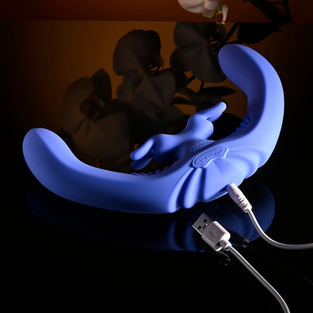 Evolved Lovebirds Double-Ended Rabbit Vibrator with Remote > Dildos > Double Dildos
