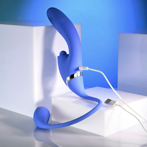 Evolved All In USB Rechargeable Triple Stimulating Vibrator
