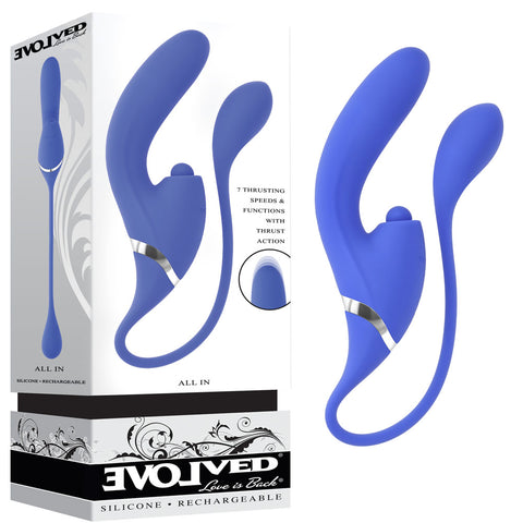 Evolved All In USB Rechargeable Triple Stimulating Vibrator
