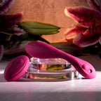 Evolved Cherry Pose Flexible Vibrator With Remote > Sex Toys > Couples Toys