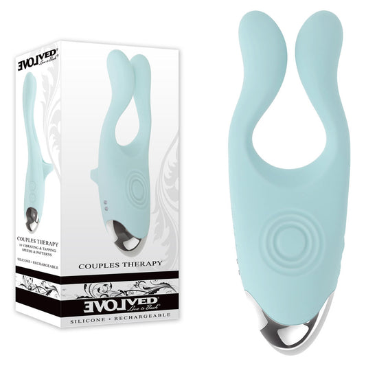 Evolved COUPLES THERAPY - Teal USB Rechargeable Couples Stimulator Teal STIMULATORS