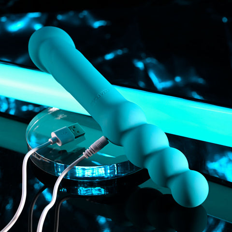 Evolved Flip Flop 23.1 Centimeter USB Rechargeable Dual Ended Vibrator VIBRATORS