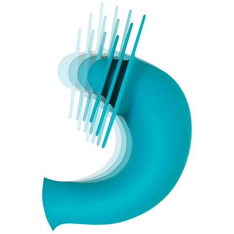 Evolved The Show Stopper - Teal 23.5 cm Thrusting Rabbit Vibrator VIBRATORS-RABBIT
