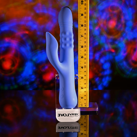 Evolved Pop Goes The O 24.7 cm USB Rechargeable Thrusting and Bulging Rabbit Vibrator VIBRATORS-RABBIT