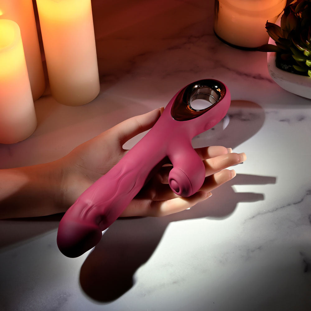 Evolved Bursting With Pleasure 25.4cm USB Rechargeable Dual Vibrator > Vibrators > Ladies > Rabbit