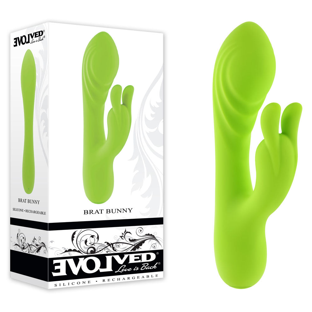 Brat Bunny (Green) – Electric Dual Motor Rabbit Vibrator > Vibrators > Ladies > Rabbit