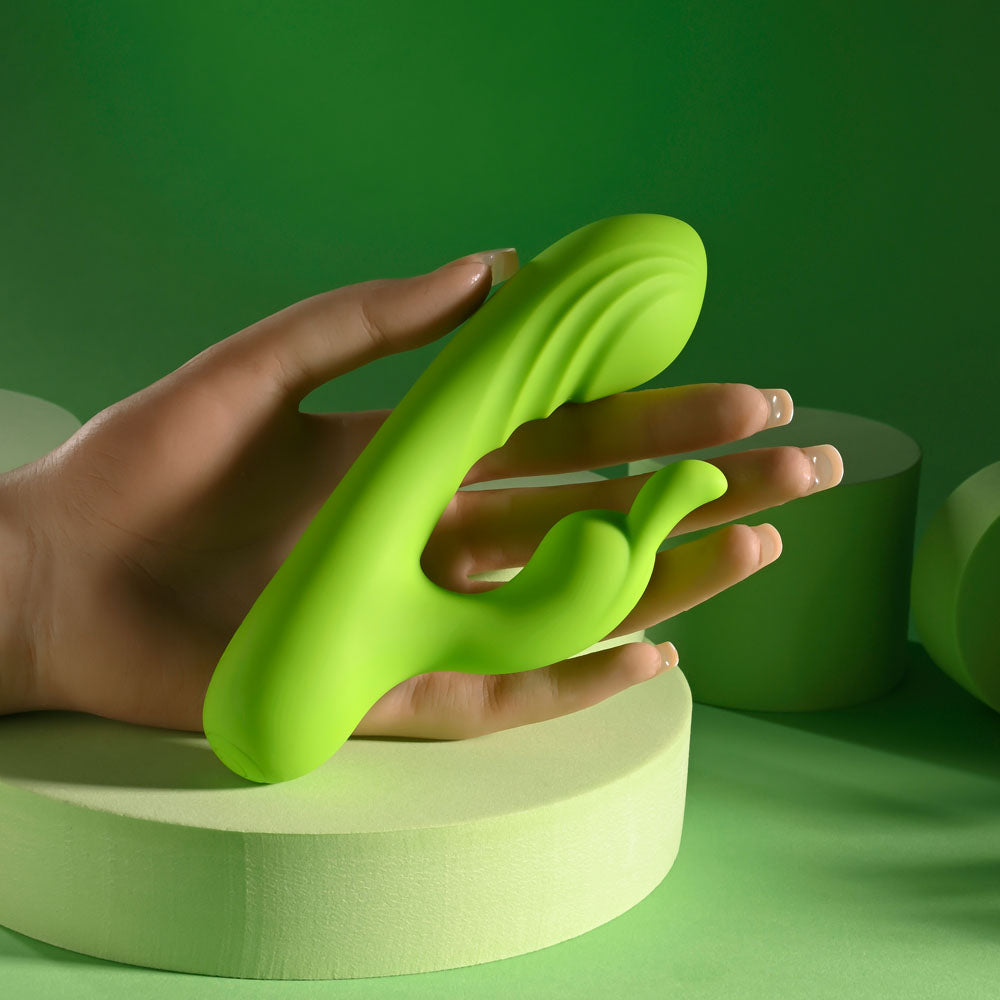 Brat Bunny (Green) – Electric Dual Motor Rabbit Vibrator VIBRATORS-RABBIT