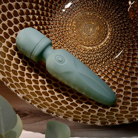 Evolved Rumble Wand Olive Green USB Rechargeable Mini Massager