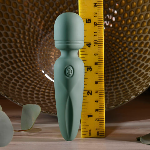 Evolved Rumble Wand Olive Green USB Rechargeable Mini Massager