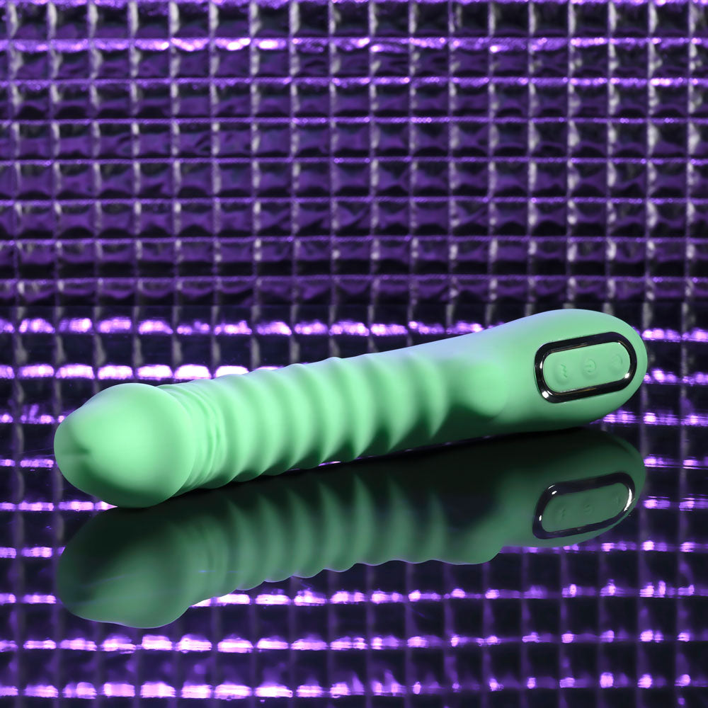 Evolved Full Throttle (Mint) – USB Rechargeable Heated Vibrator 24.1 cm VIBRATORS