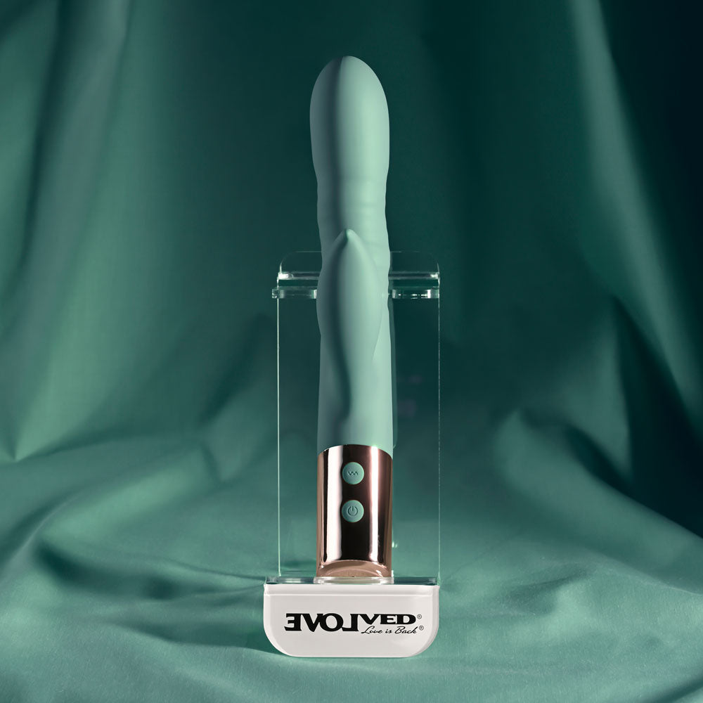 Evolved The Shimmy USB Rechargeable Thrusting Rabbit Vibrator > Vibrators > Ladies > Rabbit