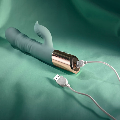 Evolved The Shimmy – USB Rechargeable Thrusting Rabbit Vibrator > Vibrators > Ladies > Rabbit