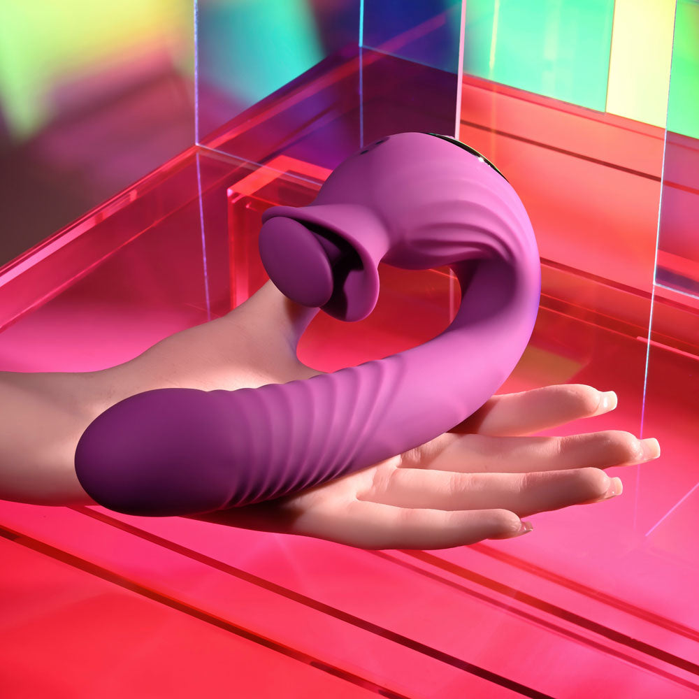 Evolved Deep Ecstasy – USB Rechargeable 16.5cm Thrusting Vibrator Secondary image