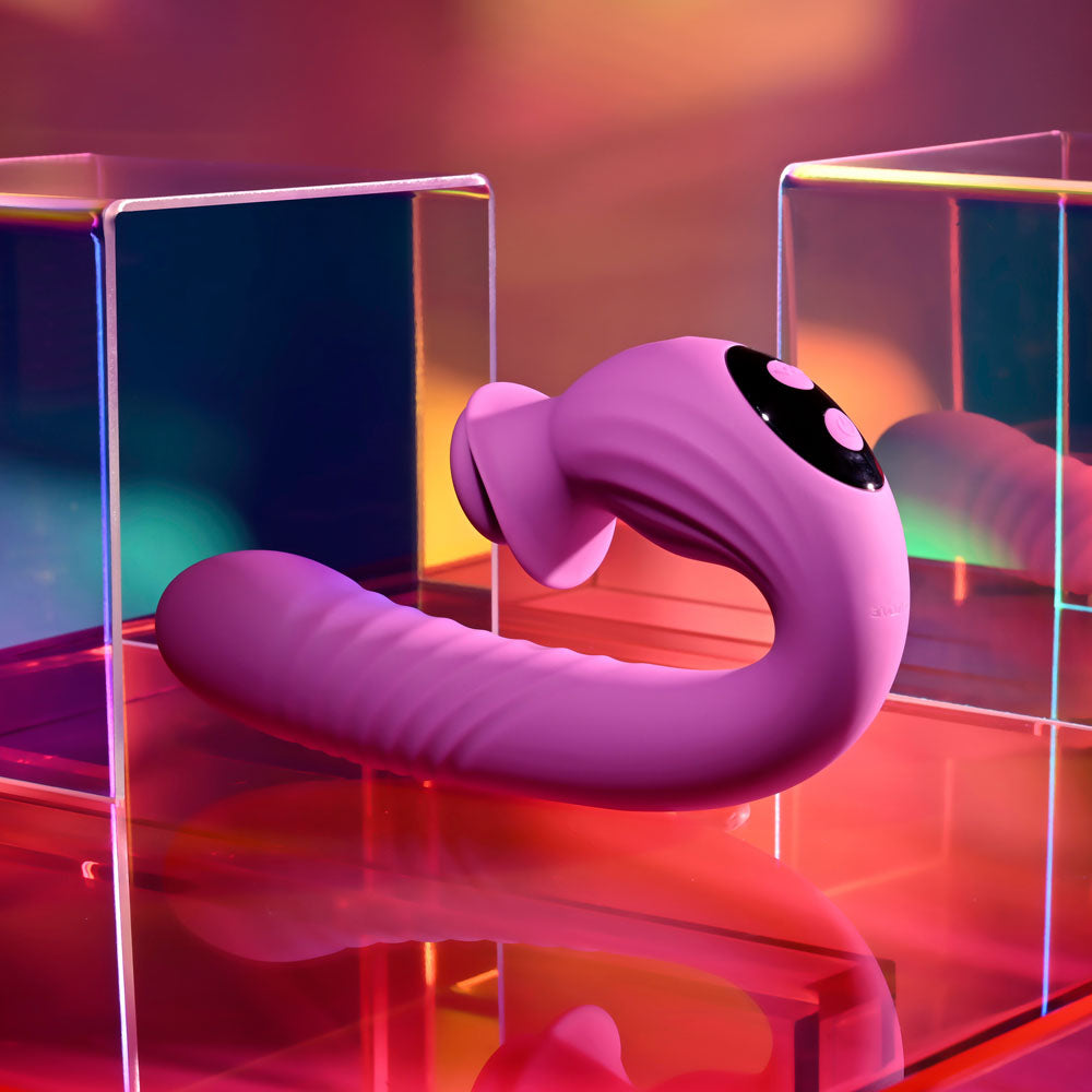 Evolved Deep Ecstasy – USB Rechargeable 16.5cm Thrusting Vibrator > Sex Toys For Ladies > Clitoral Vibrators and Stimulators
