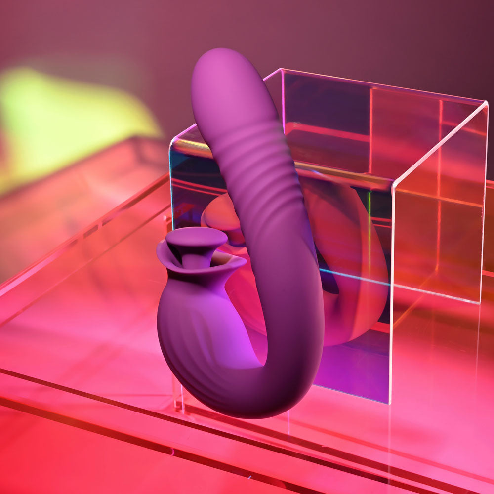 Evolved Deep Ecstasy – USB Rechargeable 16.5cm Thrusting Vibrator > Sex Toys For Ladies > Clitoral Vibrators and Stimulators