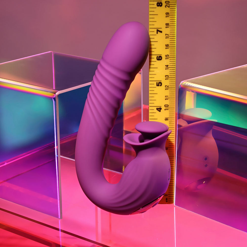 Evolved Deep Ecstasy – USB Rechargeable 16.5cm Thrusting Vibrator > Sex Toys For Ladies > Clitoral Vibrators and Stimulators
