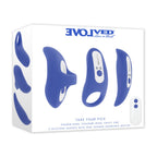 Evolved Take Your Pick – Rechargeable Bullet Vibrator with 3 Sleeves Purple > Sex Toys > Couples Toys