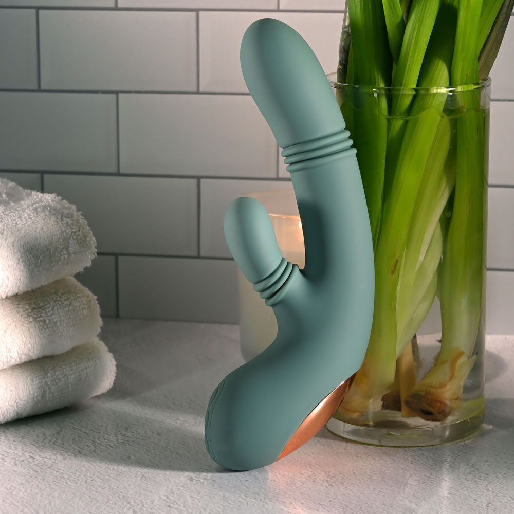 Evolved Rub Me Tender - Rechargeable Gyrating Thrusting Rabbit Vibrator > Vibrators > Ladies > Rabbit