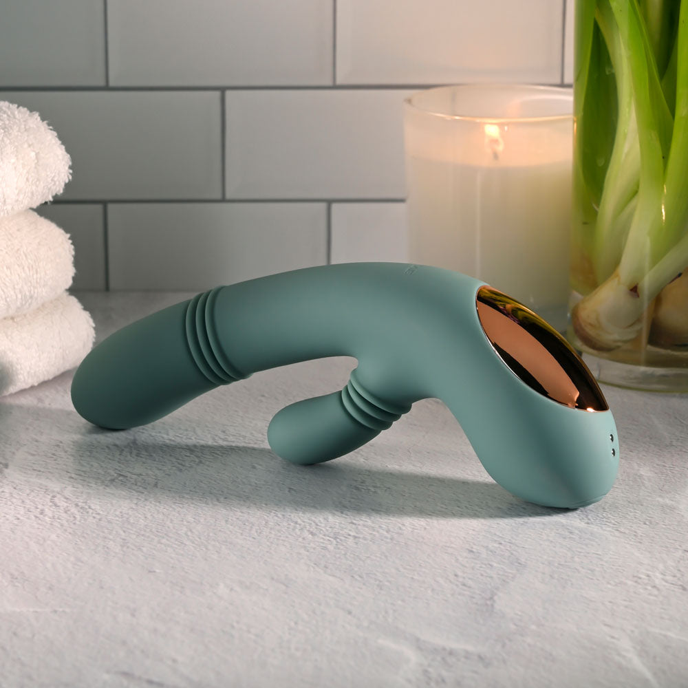 Evolved Rub Me Tender - Rechargeable Gyrating Thrusting Rabbit Vibrator > Vibrators > Ladies > Rabbit
