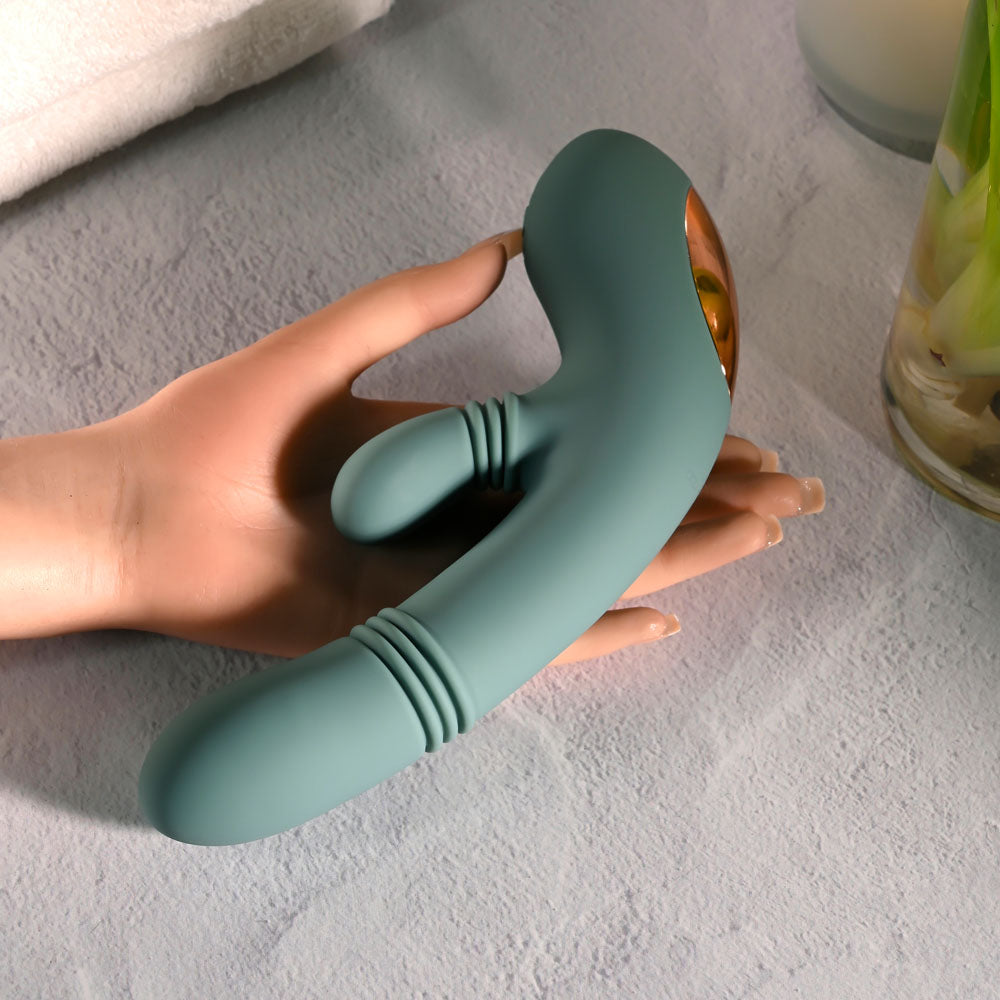 Evolved Rub Me Tender - Rechargeable Gyrating Thrusting Rabbit Vibrator > Vibrators > Ladies > Rabbit