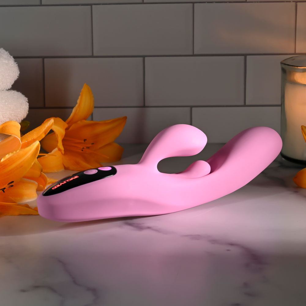 Evolved Push The Button – USB Rechargeable 23.5 cm Rabbit Vibrator > Vibrators > Ladies > Rabbit