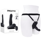Evolved Come Closer 9.5 cm – USB Rechargeable Remote-Controlled Vibrating Strap-On Vibrator Black > Dildos > Strap On Dildos