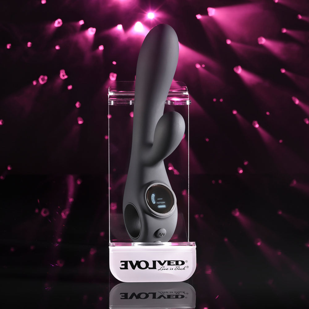 Evolved  MAGIC -  20 cm USB Rechargeable Rabbit Vibrator with LED Screen Secondary image
