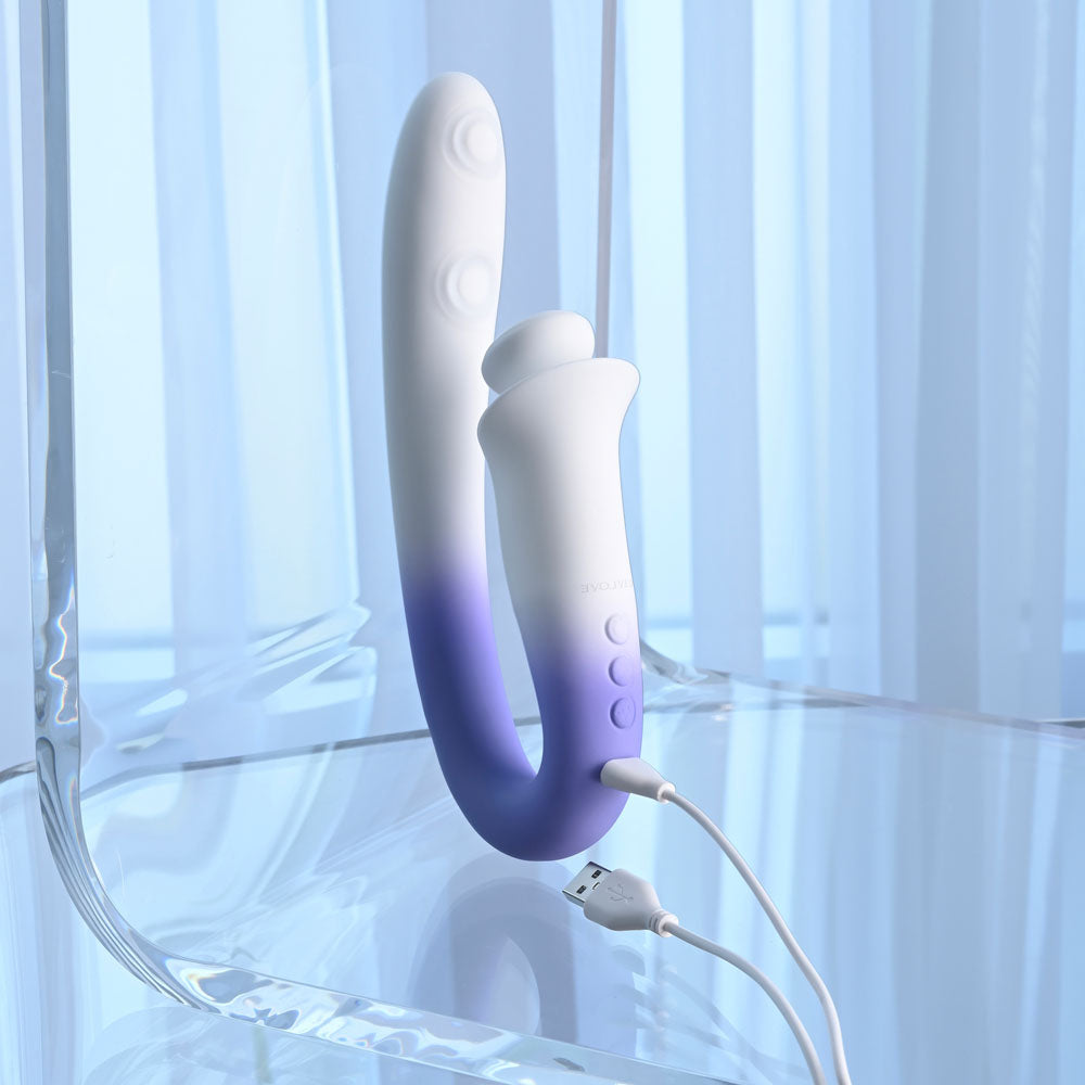Evolved Spring Loaded (Purple) – USB Rechargeable 23cm Multi-Tapping Vibrator > Vibrators > Ladies > Clitoral Vibrators and Stimulators