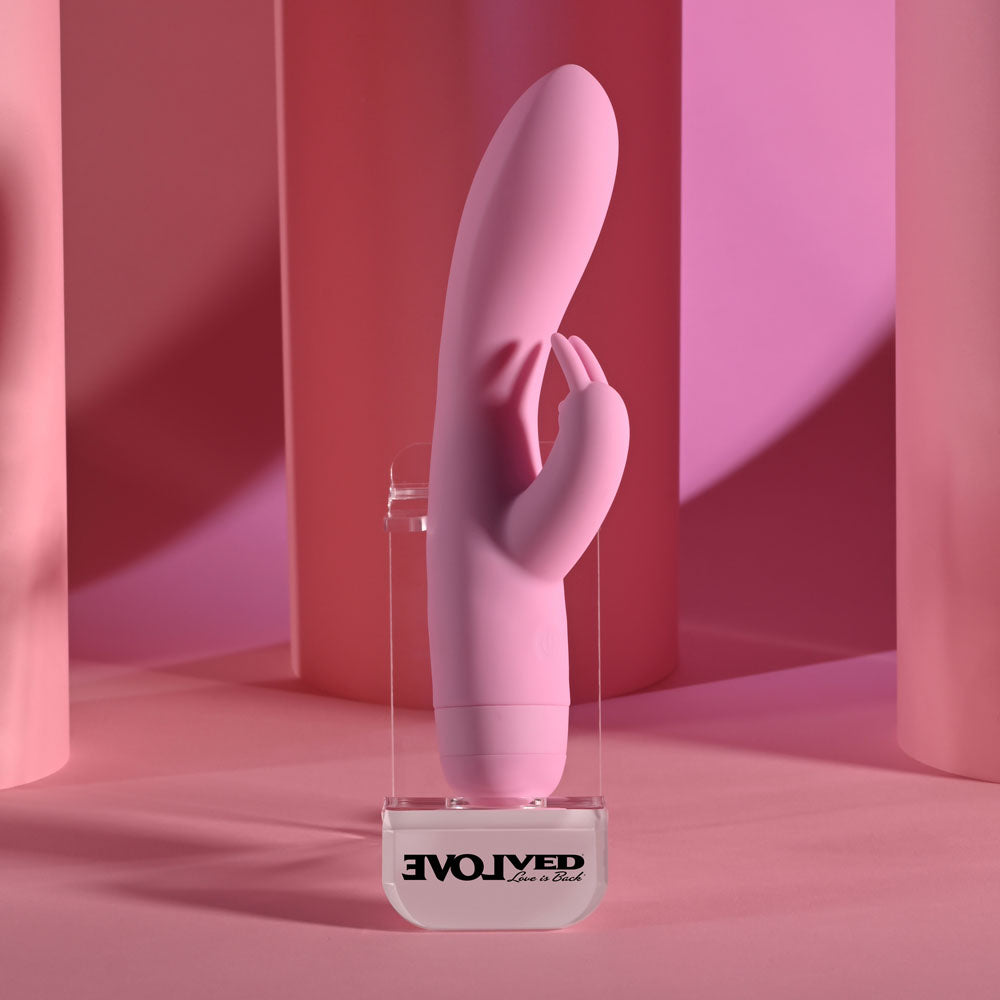 Evolved Cushy Bunny 19.1cm USB Rechargeable Silicone Rabbit Vibrator > Vibrators > Ladies > Rabbit