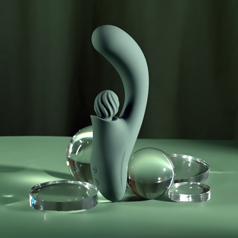 Evolved SPIRAL CHARM -  18 cm USB Rechargeable Rabbit Vibrator Secondary image
