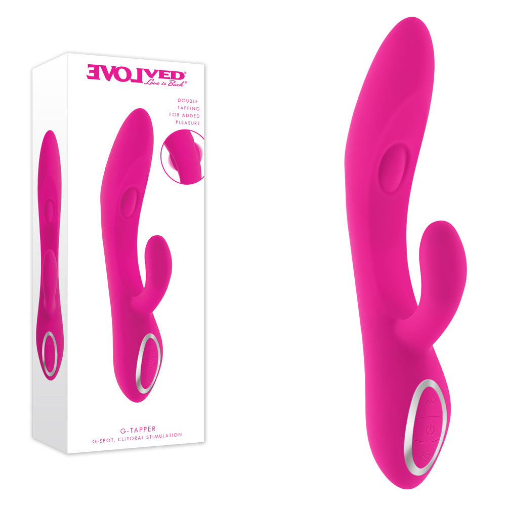 Evolved G-Tapper – USB Rechargeable Rabbit Vibrator with Dual Motors and Flexible G-Spot Shaft > Vibrators > Ladies > Rabbit Main image