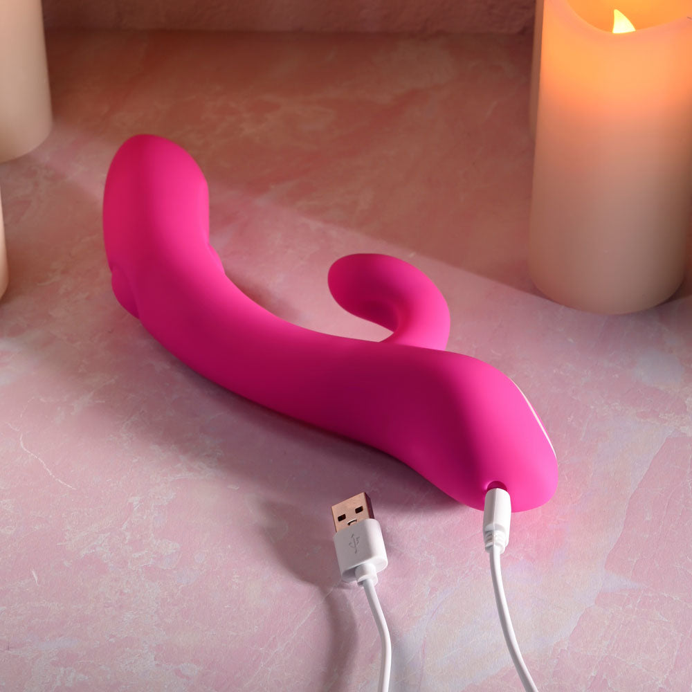 Evolved G-Tapper – USB Rechargeable Rabbit Vibrator with Dual Motors and Flexible G-Spot Shaft > Vibrators > Ladies > Rabbit