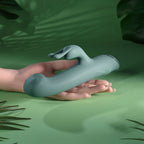 Evolved SATIN SWIRL - 23 cm USB Rechargeable Rabbit Vibrator with Swirling Head > Vibrators > Ladies > Rabbit