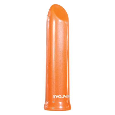 Evolved Lip Service Orange 10 Centimeter USB Rechargeable Lipstick Vibrator BULLETS