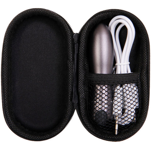 Evolved Travel-Gasm Gray 9 cm USB Rechargeable Bullet with Case BULLETS
