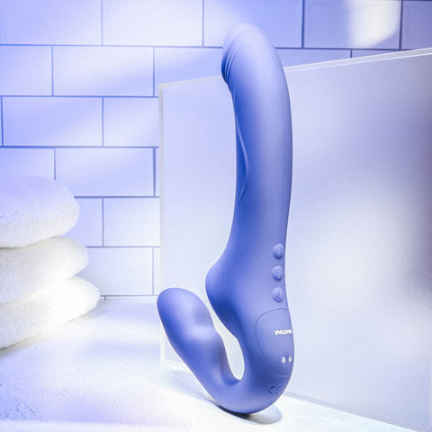 Evolved 2 BECOME 1 23.5 cm USB Rechargeable Strapless Strap-On > Realistic Dildos and Vibes > Strapless Strap Ons