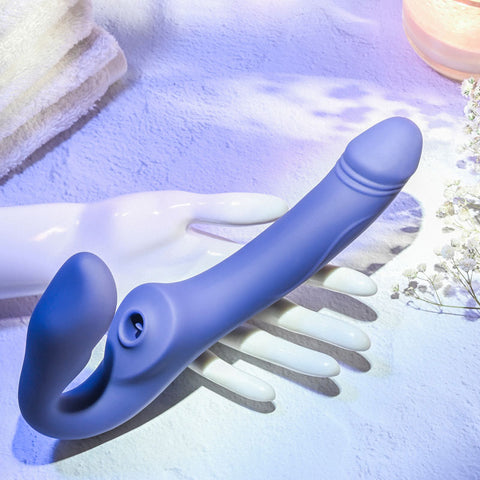 Evolved 2 BECOME 1 23.5 cm USB Rechargeable Strapless Strap-On > Realistic Dildos and Vibes > Strapless Strap Ons