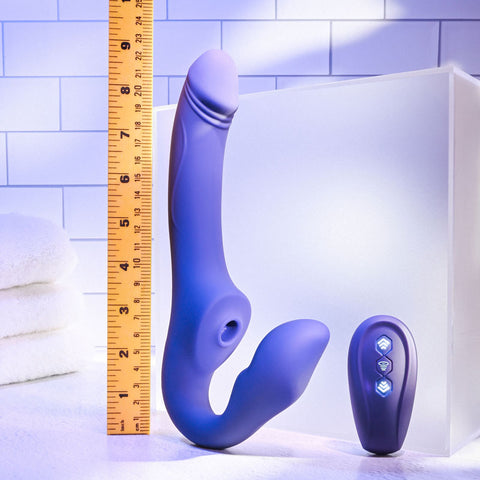 Evolved 2 BECOME 1 23.5 cm USB Rechargeable Strapless Strap-On > Realistic Dildos and Vibes > Strapless Strap Ons