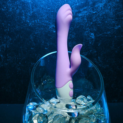 Evolved PLEASING PETAL Lilac 19.7 cm USB Rabbit Vibrator VIBRATORS-RABBIT