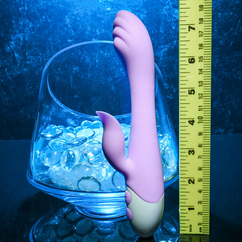 Evolved PLEASING PETAL Lilac 19.7 cm USB Rabbit Vibrator VIBRATORS-RABBIT