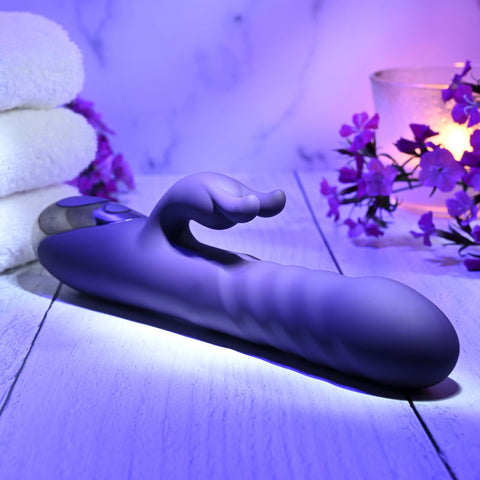 Evolved Rascal Rabbit 22.9 cm USB Rechargeable Rabbit Vibrator VIBRATORS-RABBIT